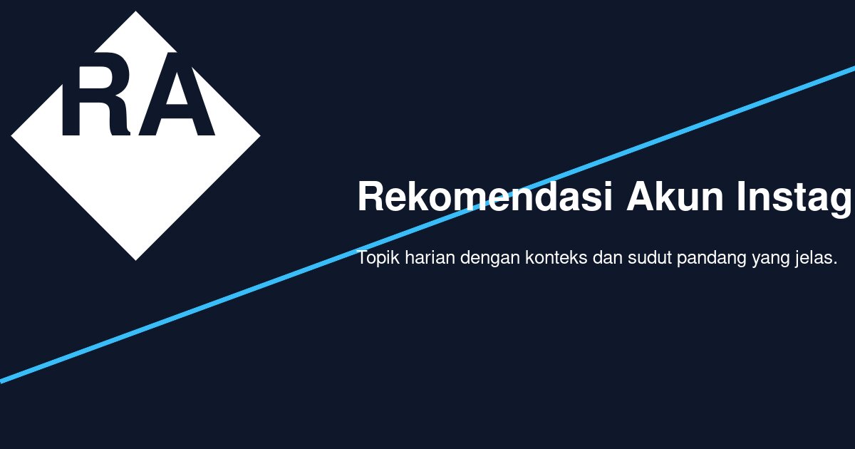 Rekomendasi Akun Instagram Inspiratif untuk Merapikan Ide Konten Harian